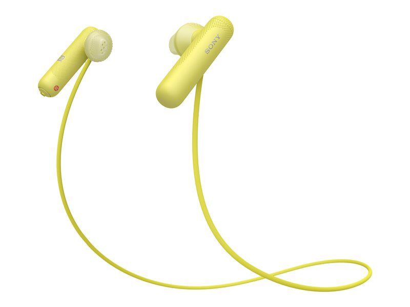 Sony WI-SP500 Wireless Bluetooth Headphones with Microphone - Yellow