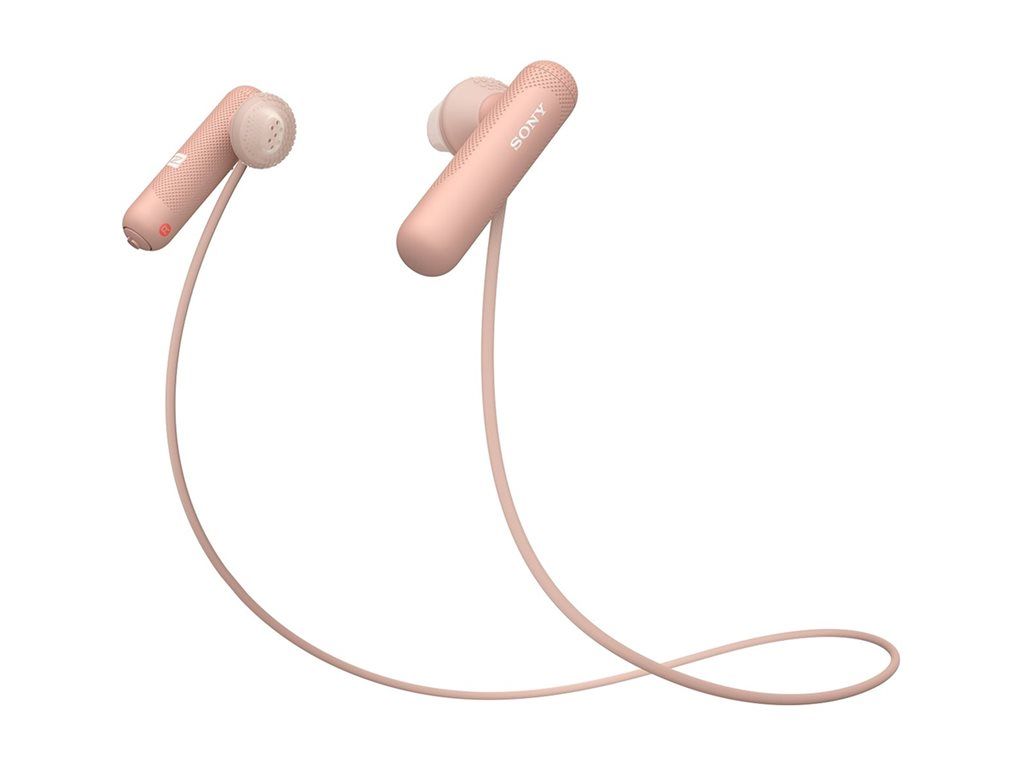 Sony WI-SP500 Bluetooth Wireless In-Ear Headphones with Microphone - Pink