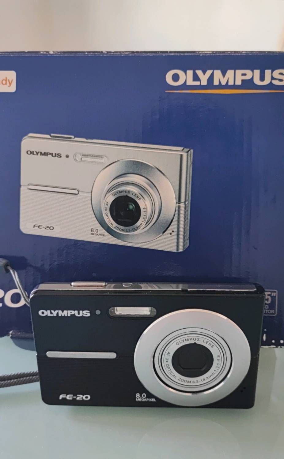 Olympus Compact Digital Camera - 8MP - 3x Optical Zoom - Black