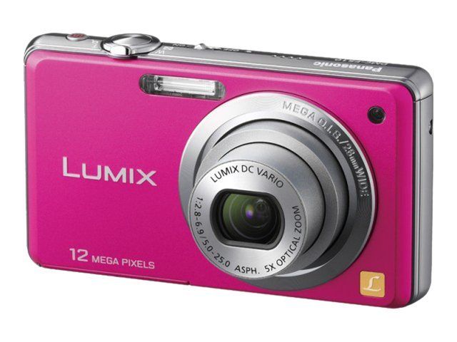 Panasonic Lumix DMC-FS10EF Compact Digital Camera - 12.1MP - 720p - 5x Optical Zoom - Pink