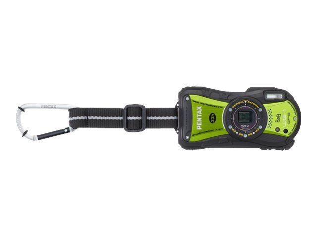 Ricoh Pentax Optio WG-1 GPS Compact Digital Camera - 14MP - 720p - 5x Optical Zoom - Waterproof to 10m - Green