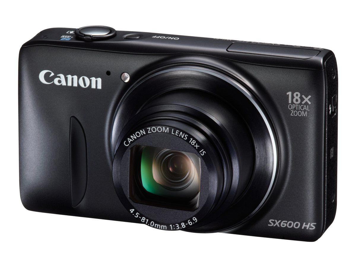 Canon Compact Camera - 16MP - 1080p - 18x Optical Zoom - Wi-Fi - Black