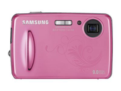 Samsung PL10 Compact Camera - 9MP, 3x Optical Zoom, Pink