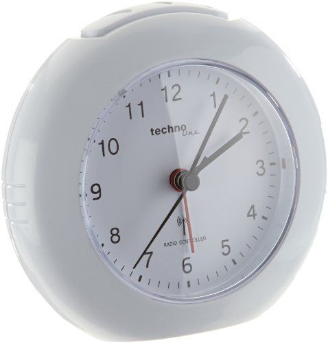 Technoline WT 757 Radio-Controlled Alarm Clock, White