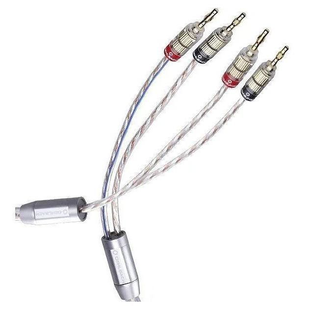 Oehlbach Twin Mix Two B Speaker Cable - 6mm² Banana Plug to Banana Plug - 3m - Clear