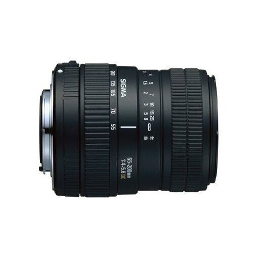 Sigma 55-200mm f/4.0-5.6 DC Telephoto Lens for Nikon F Mount