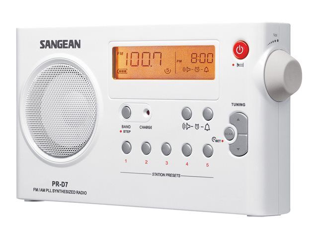 Sangean PR-D7 - Multi-Function Alarm Clock Radio
