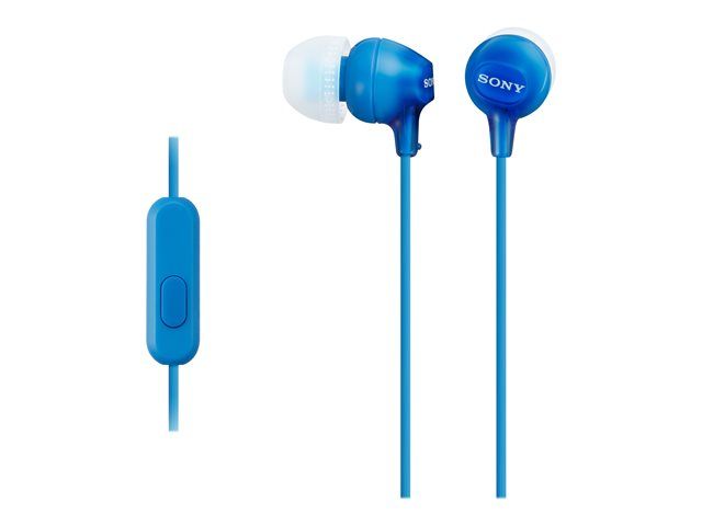 Sony MDR-EX15AP - EX Series In-Ear Headphones with Mic - Blue