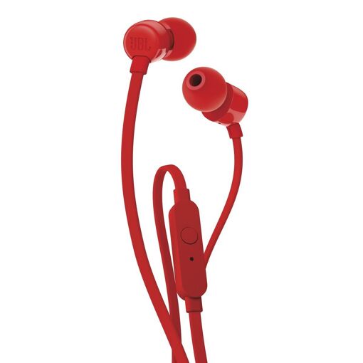 JBL T110 - Écouteurs filaires avec micro - Rouge