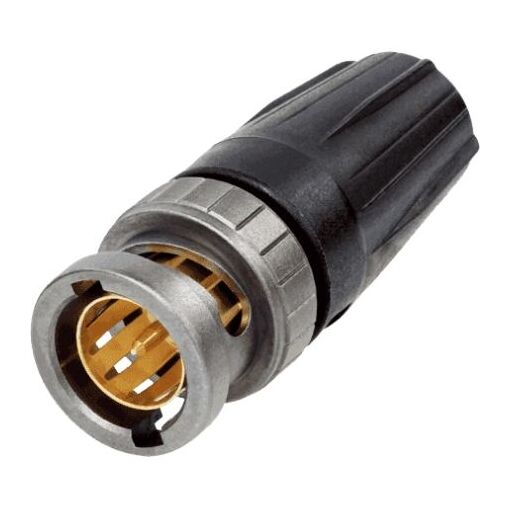 Connecteur mâle NEUTRIK REARTWIST UHD pour câble (NBNC75BFG7X)