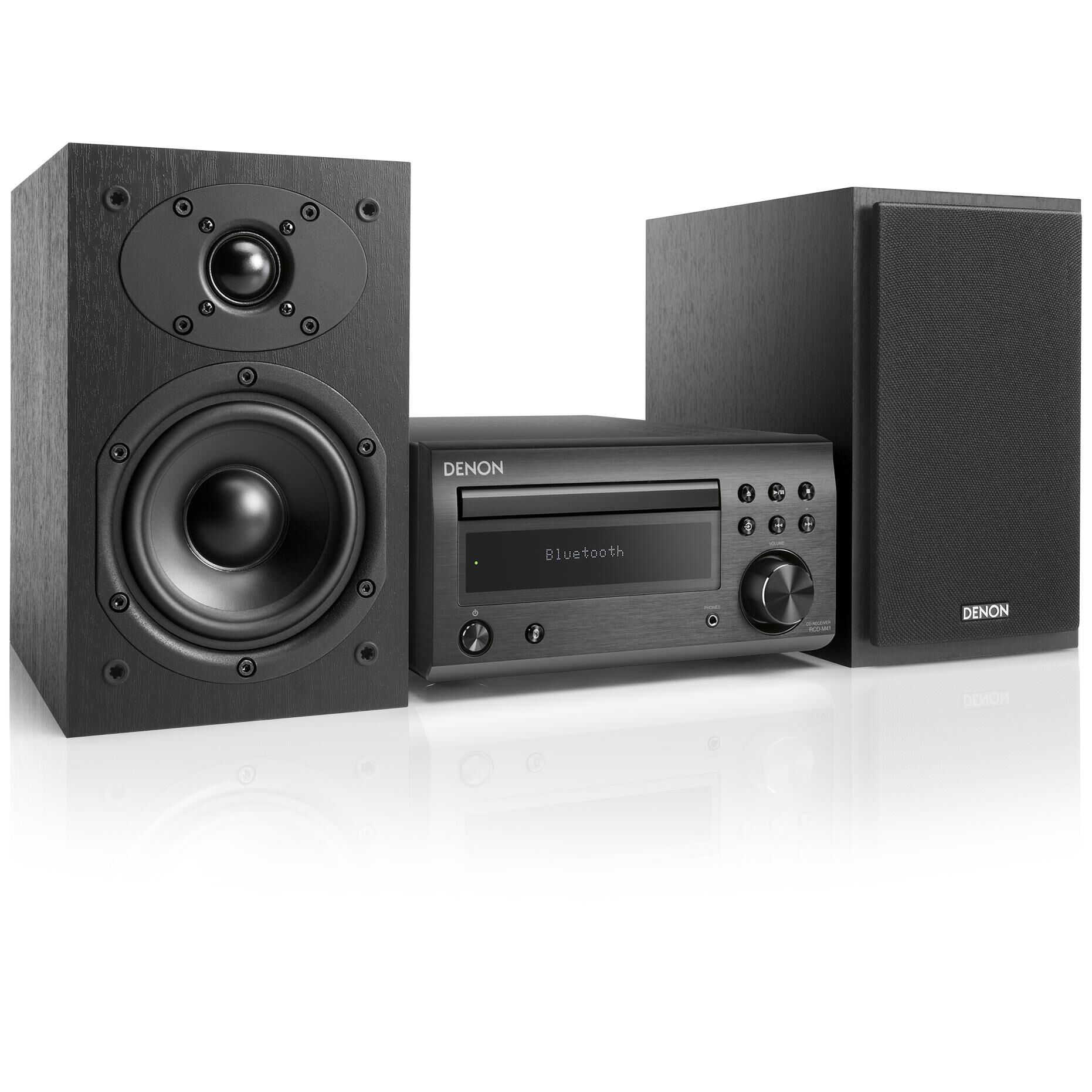 Denon D-M41 60W Home Mini Audio System - Black