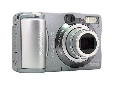 Canon Compact Digital Camera - 2.0 MP - 3x Optical Zoom - Grey Metallic