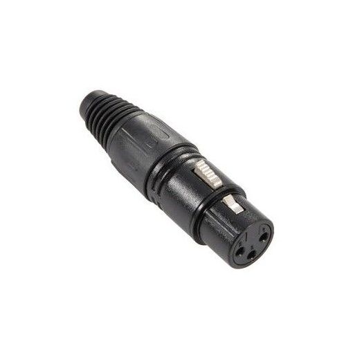Adam Hall XLR 3-Pin Female Connector - Black
