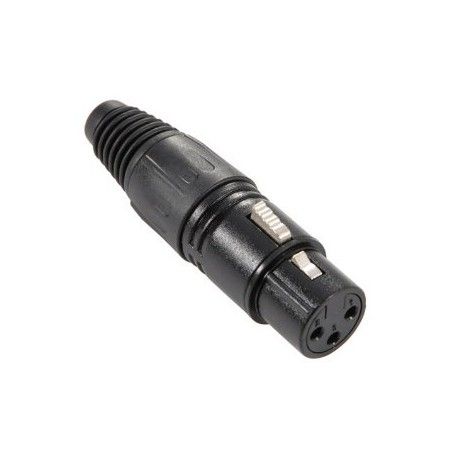 Adam Hall XLR 3-Pin Female Connector - Black