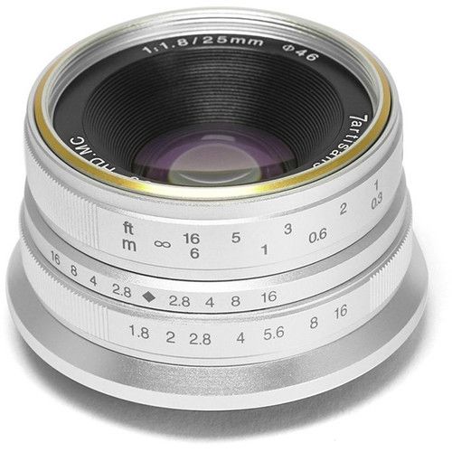 Objetivo 7Artisans de 25 mm f/1.8 para Micro Cuatro Tercios (Plata)