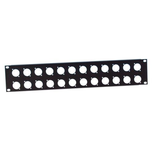 Adam Hall 24 XLR Steel Rack Panel - 2U