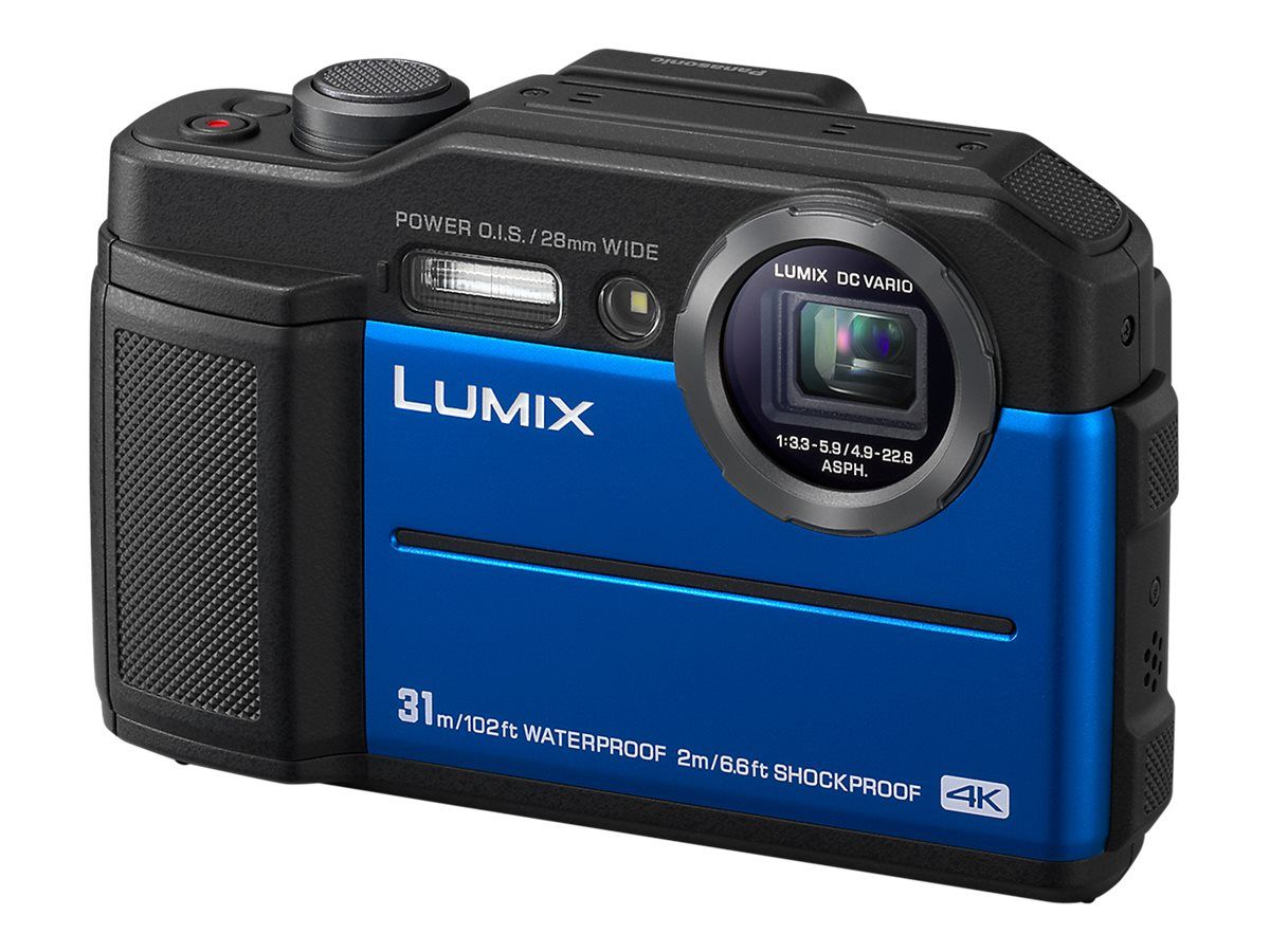 Panasonic Lumix DC-FT7 - Compact Digital Camera - 20.4MP - 4K/30fps - 4.6x Optical Zoom - Wi-Fi - Waterproof to 31m - Blue