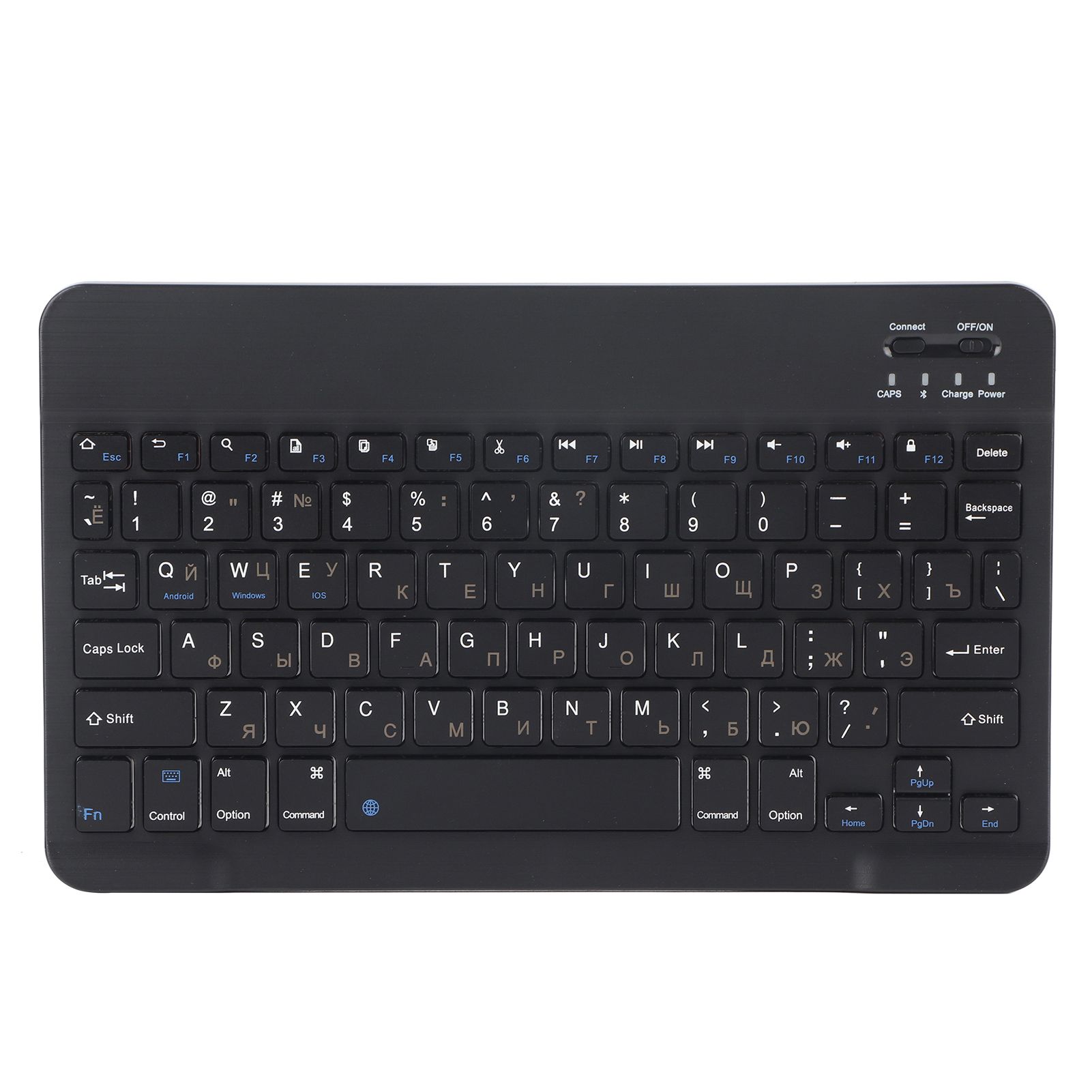 UniChoice Ultra-Wide 10.1-inch Wireless Russian Keyboard with 80 Keys, Bluetooth 3.0 for Android/IOS/WIN