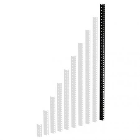 Adam Hall 20U Steel Rack Profile, 2mm