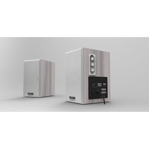 Altavoz Nilox EMSP.WB64WHITE de 2 vías, 64 W, con cable, blanco