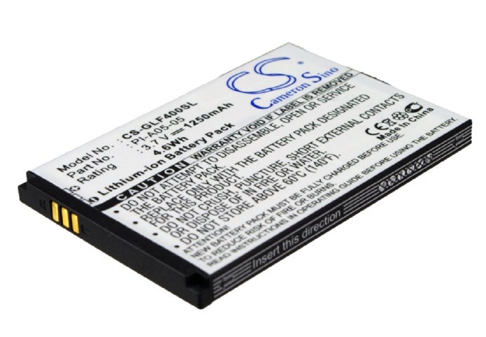 Cameron Sino Li-ion Battery 1250mAh / 4.63Wh for Golf Buddy World, DSC-GB400, World Color (LI-A02-04, LI-A05-05, LI-A1-01, PI-A05-05)