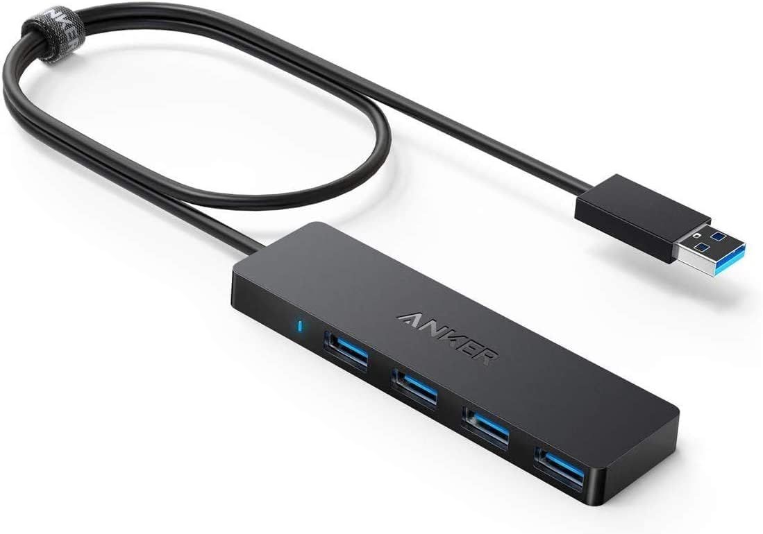 Anker 4-Port USB 3.0 Ultra Slim Hub with Extended 60cm Cable