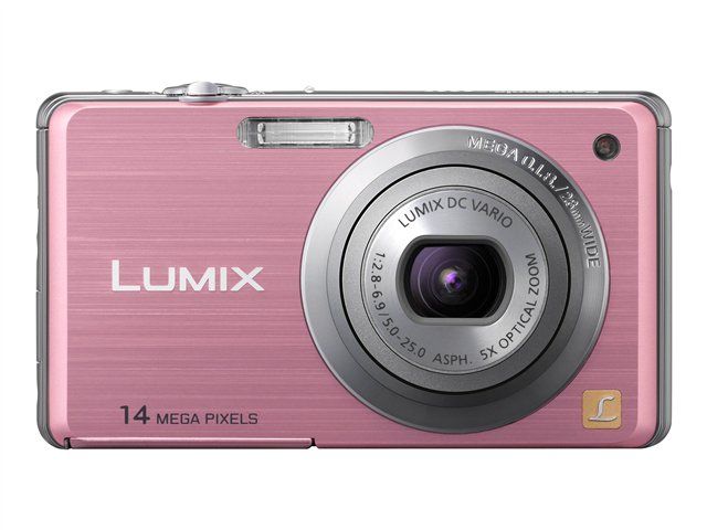 Panasonic Lumix DMC-FS11EF Compact Digital Camera - 14.1 MP, 5x Optical Zoom, 720p - Pink