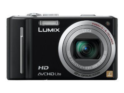 Panasonic Lumix DMC-TZ10 Digital Camera - 12.1MP - 720p - 12x Optical Zoom - Leica - Black