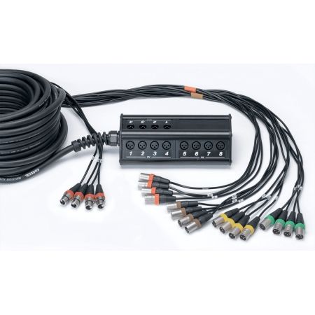 Cordial CYB 16-4 C - 16 XLR Female to 4 XLR Male Stage Box - 30m