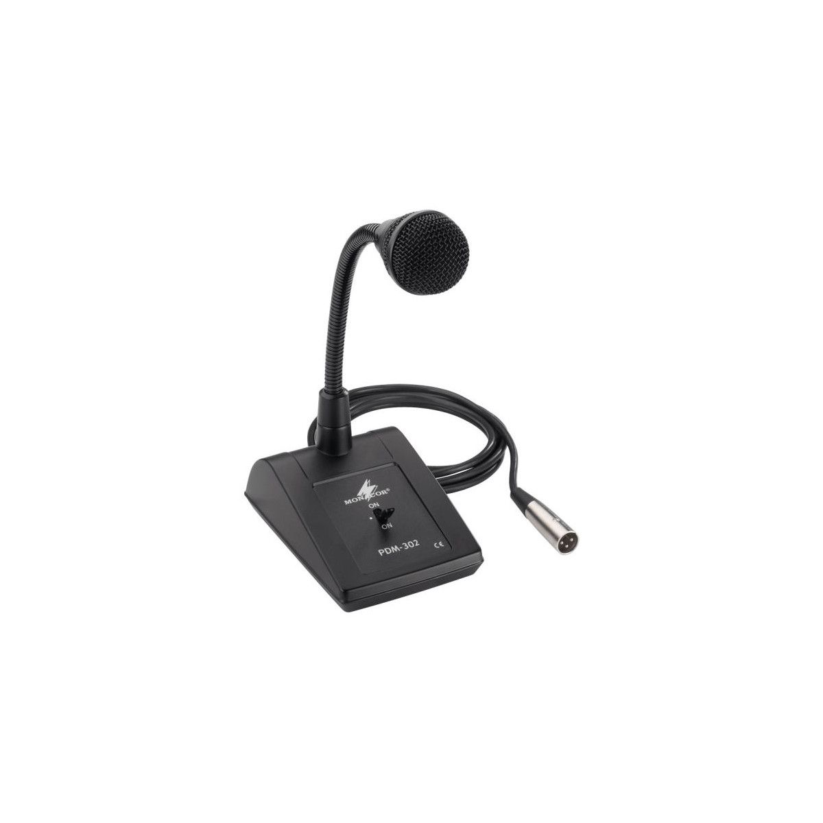 Monacor PDM 302 Tabletop Microphone with Swan Neck