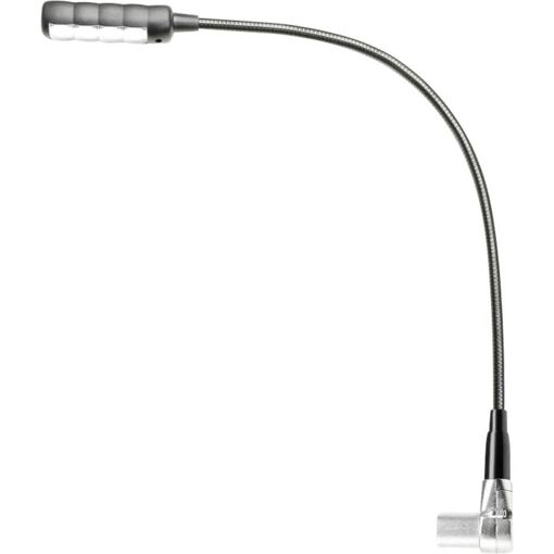 Lámpara de cuello de ganso Adam Hall SLED ULTRA XLR 3A Negro Mate