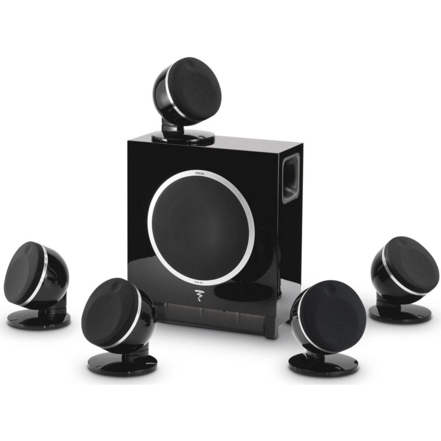 Pack Enceinte Home Cinéma Focal Dôme 5.1 flax Noir