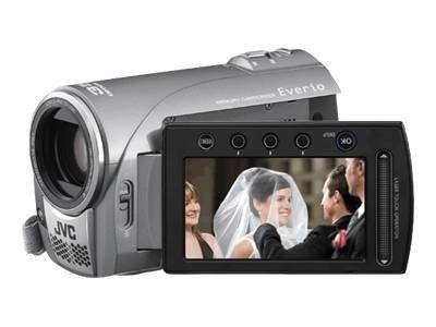 JVC Everio GZ-MS100 Camcorder - 800KP - 35x Optical Zoom - Konica Minolta Flash Card - Silver