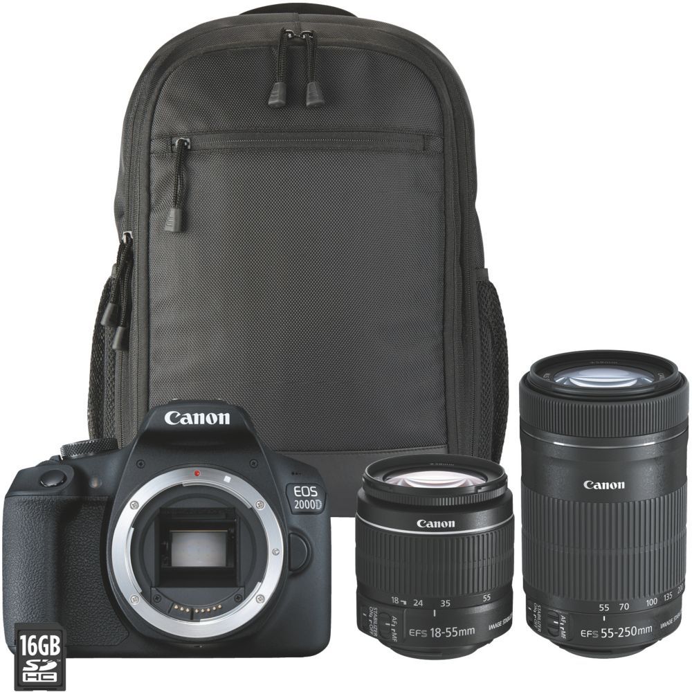Canon EOS 2000D + EF-S 18-55mm f/3.5-5.6 IS STM Lens Kit