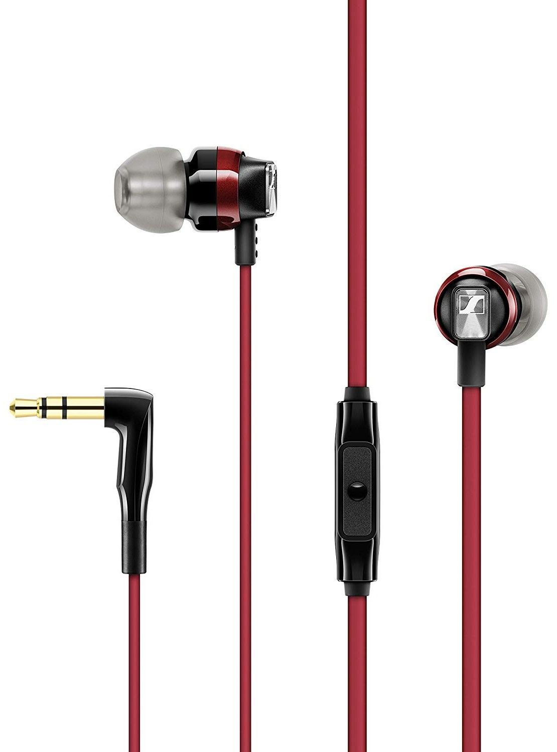 Sennheiser CX 300S In-Ear Headphones with Universal Smart Remote, Red