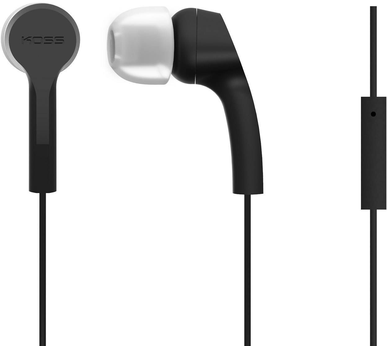 Casque intra-auriculaire KOSS KEB9iK, commande tactile, noir
