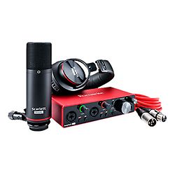 Focusrite Scarlett Studio Pack G3 (Size: 1U, Color: Black, Capacity: 2x 48-Channel Audio Interface)