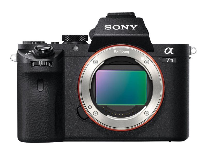 Sony a7 II Full Frame Mirrorless Camera - 24.3MP - 50mm F/1.8 OSS Lens - Wi-Fi, NFC - Black