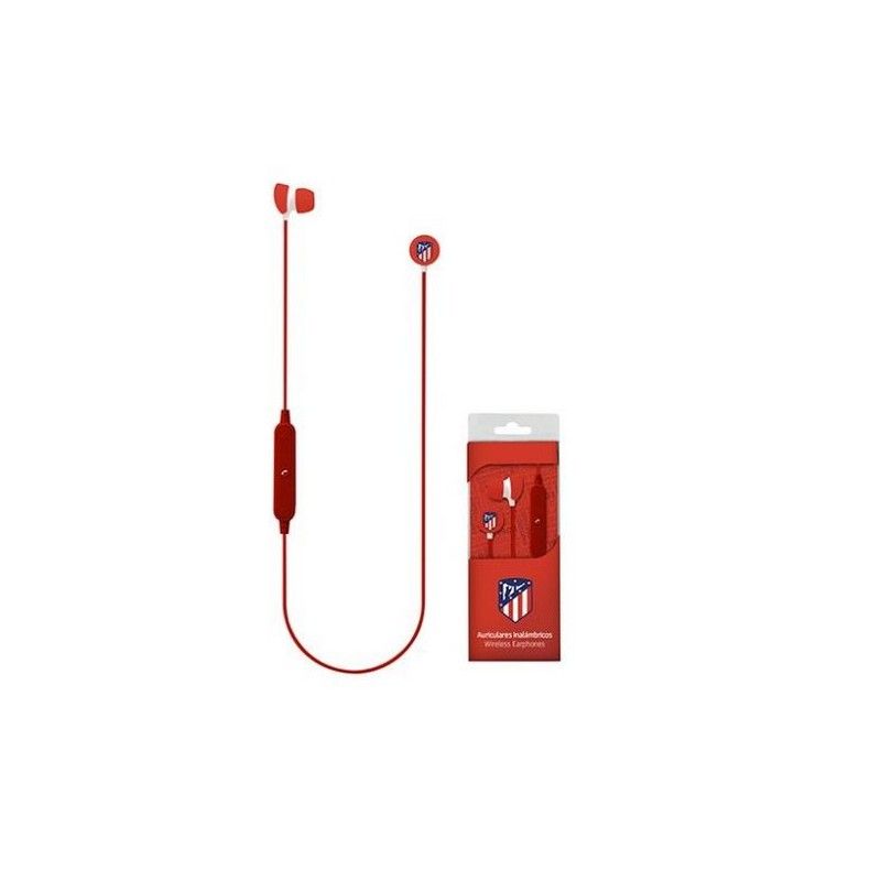Atlético Madrid Bluetooth Sport Earbuds with Microphone (Red)