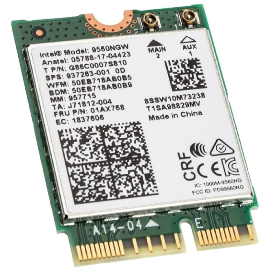 Intel EKey M.2 WiFi & Bluetooth 5.1 Card (9560NGW)