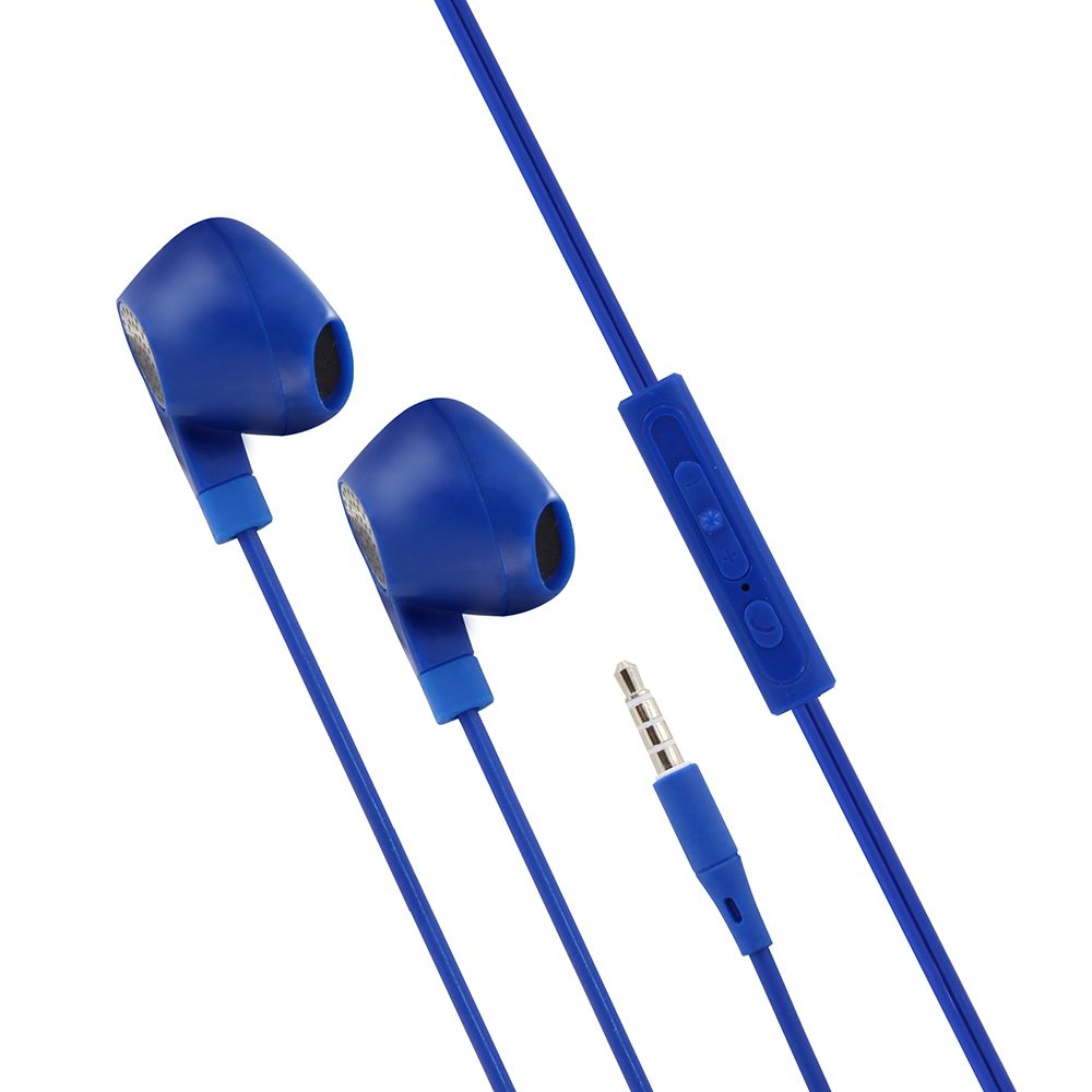 MOOOV Intra Earbuds + Mic 1.2m - Blue