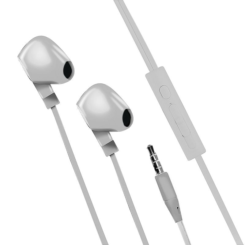 MOOOV In-Ear Headphones with Microphone and Volume Control - Gray