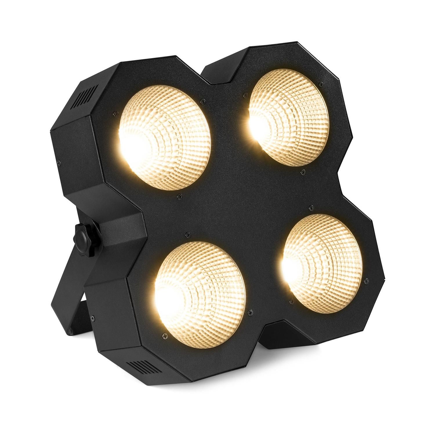 BeamZ SB400 Stage Blinder Stroboscope 4x50W Warm White - 8 DMX Channels - Black