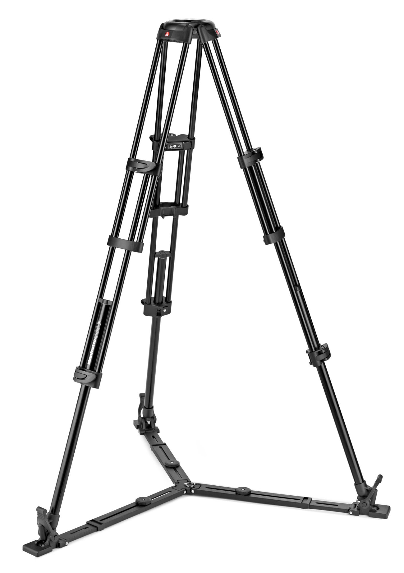 Estante de trípode Manfrotto Twin GS para video, Negro