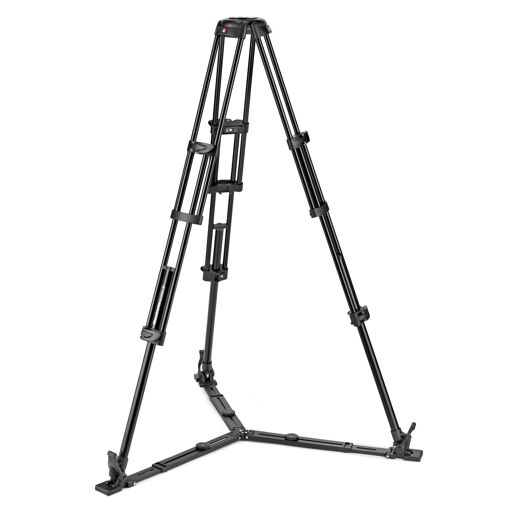 Estante de trípode Manfrotto Twin GS para video, Negro
