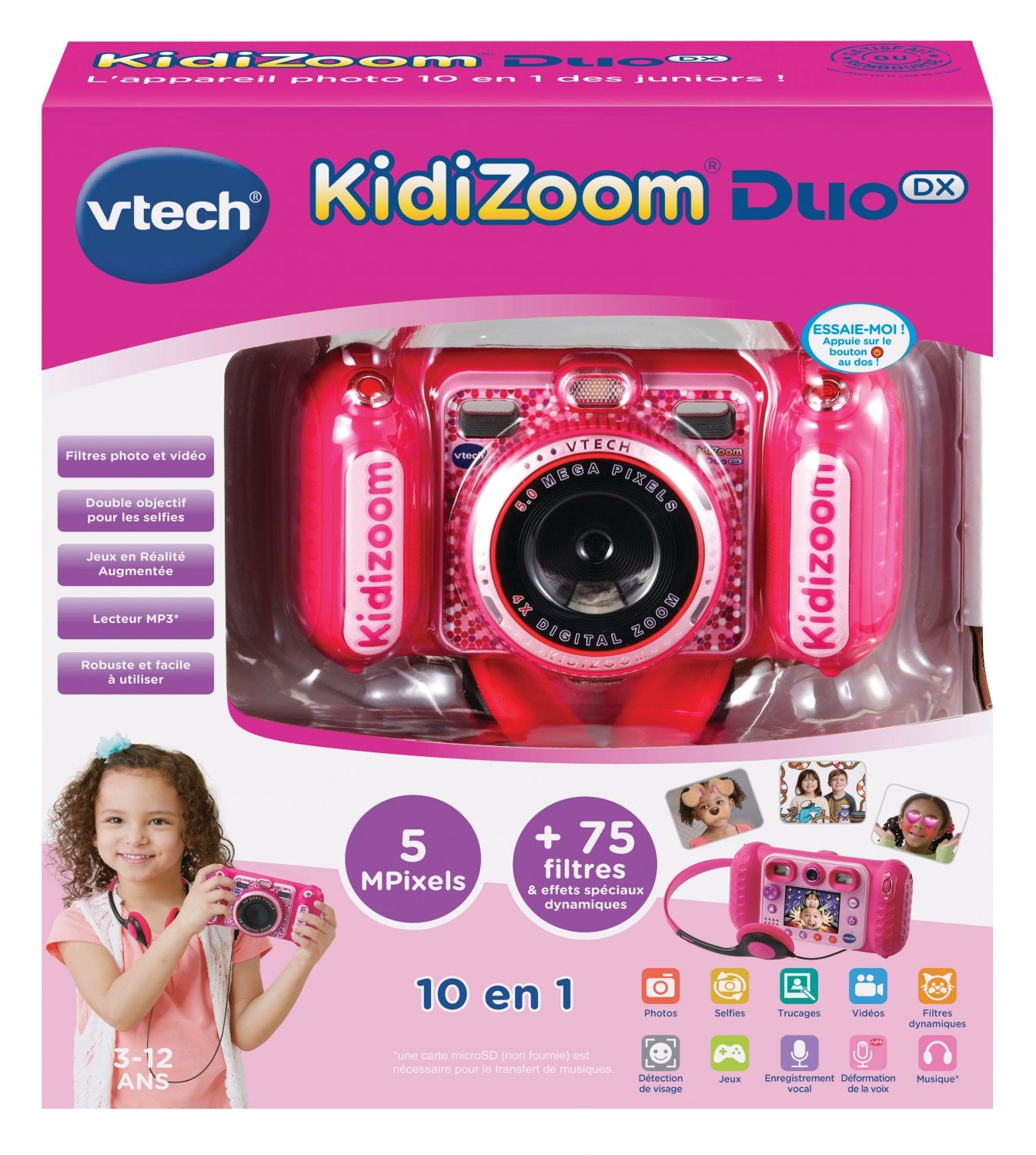 Vtech Kidizoom Duo DX Rose - Children's Camera