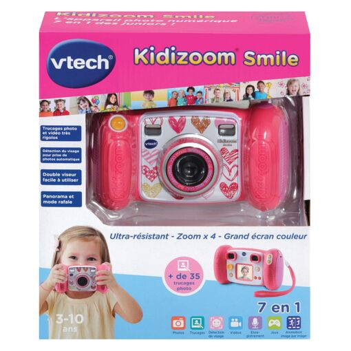 Vtech Kidizoom Smile Rose - Appareil photo pour enfants