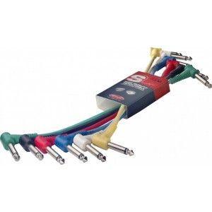 Stagg SPC010L E Single Angle Jack Patch Cable 10cm