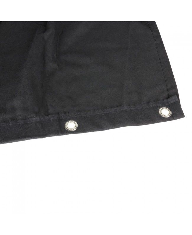 Divers Pendrillon 0152 - Black B1 Flame-Retardant Eyelet Curtain, 6 x 3 ft