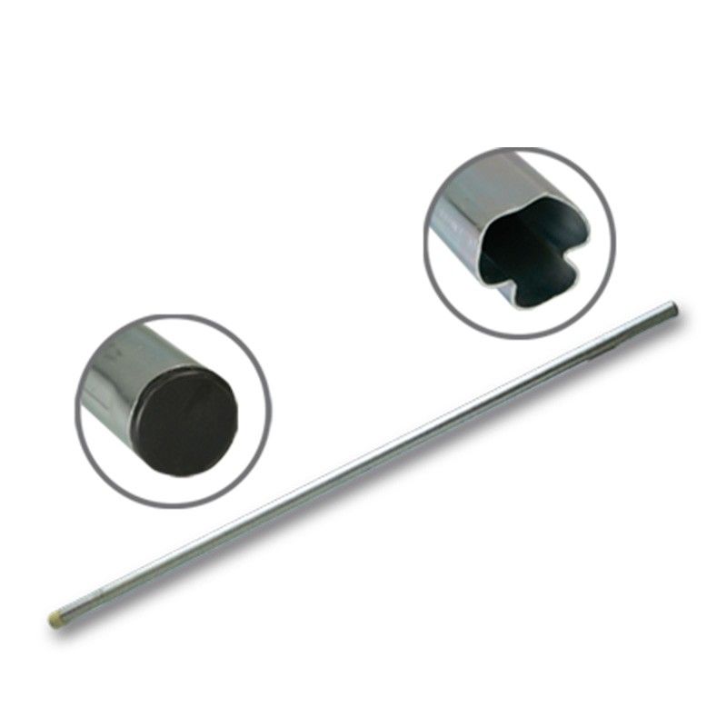 Metronic 35mm Foldable Pole, 2m, Zinc Plated with Cap